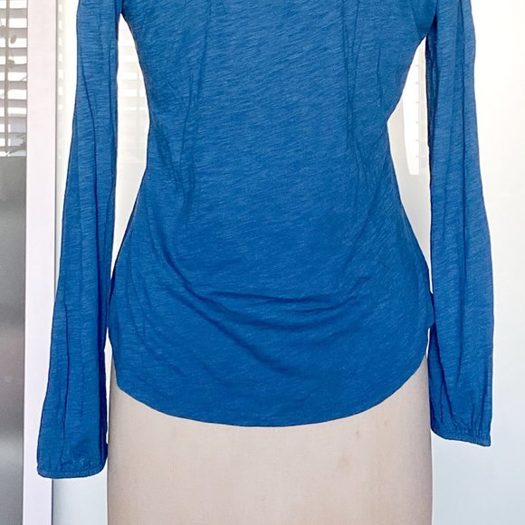 NWOT Lucky Brand teal long sleeve t shirt size S - Picture 6 of 8